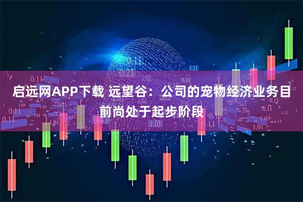 启远网APP下载 远望谷：公司的宠物经济业务目前尚处于起步阶段
