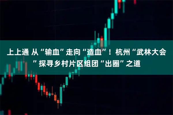 上上通 从“输血”走向“造血”！杭州“武林大会”探寻乡村片区组团“出圈”之道